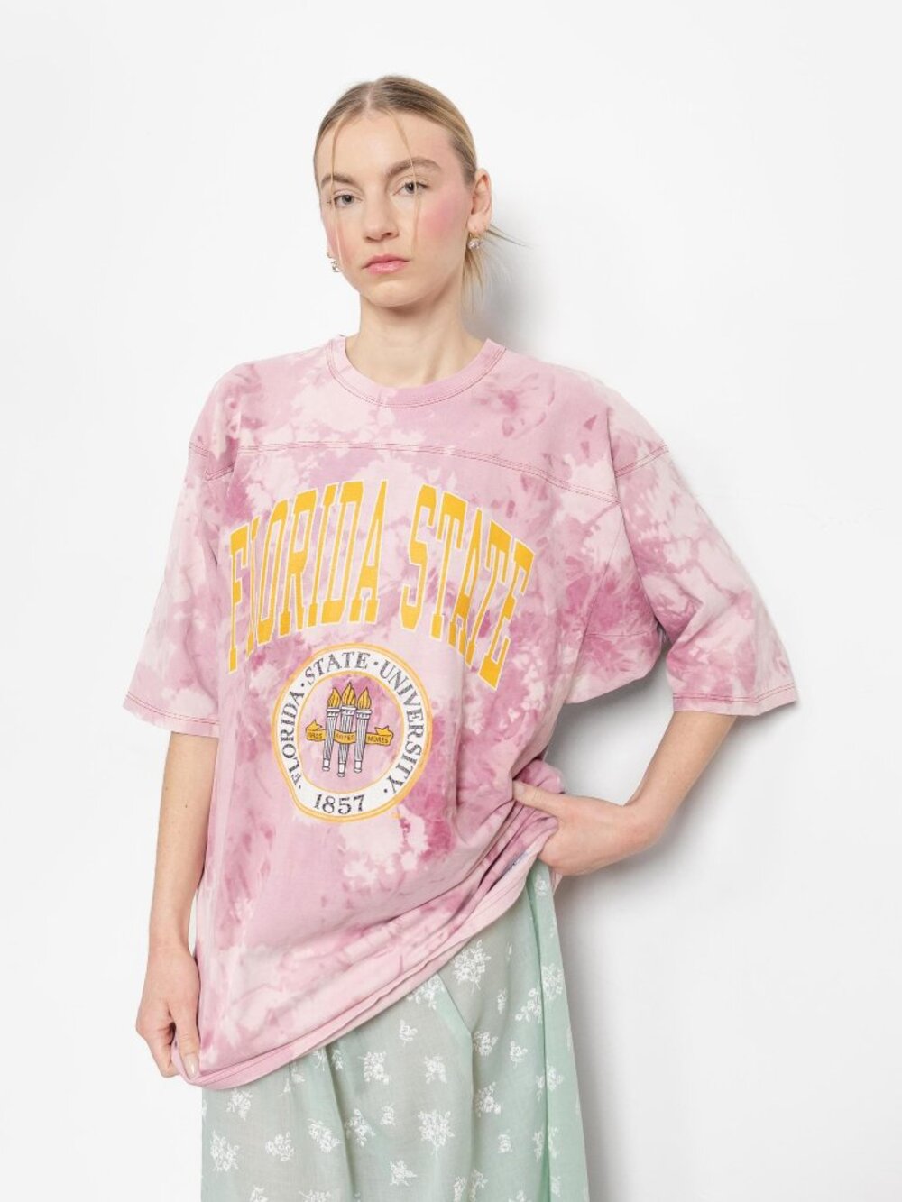 Vintage Florida State University Tie Dye Tee - XL USA Made